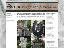 Tablet Screenshot of bergmann-weis.de